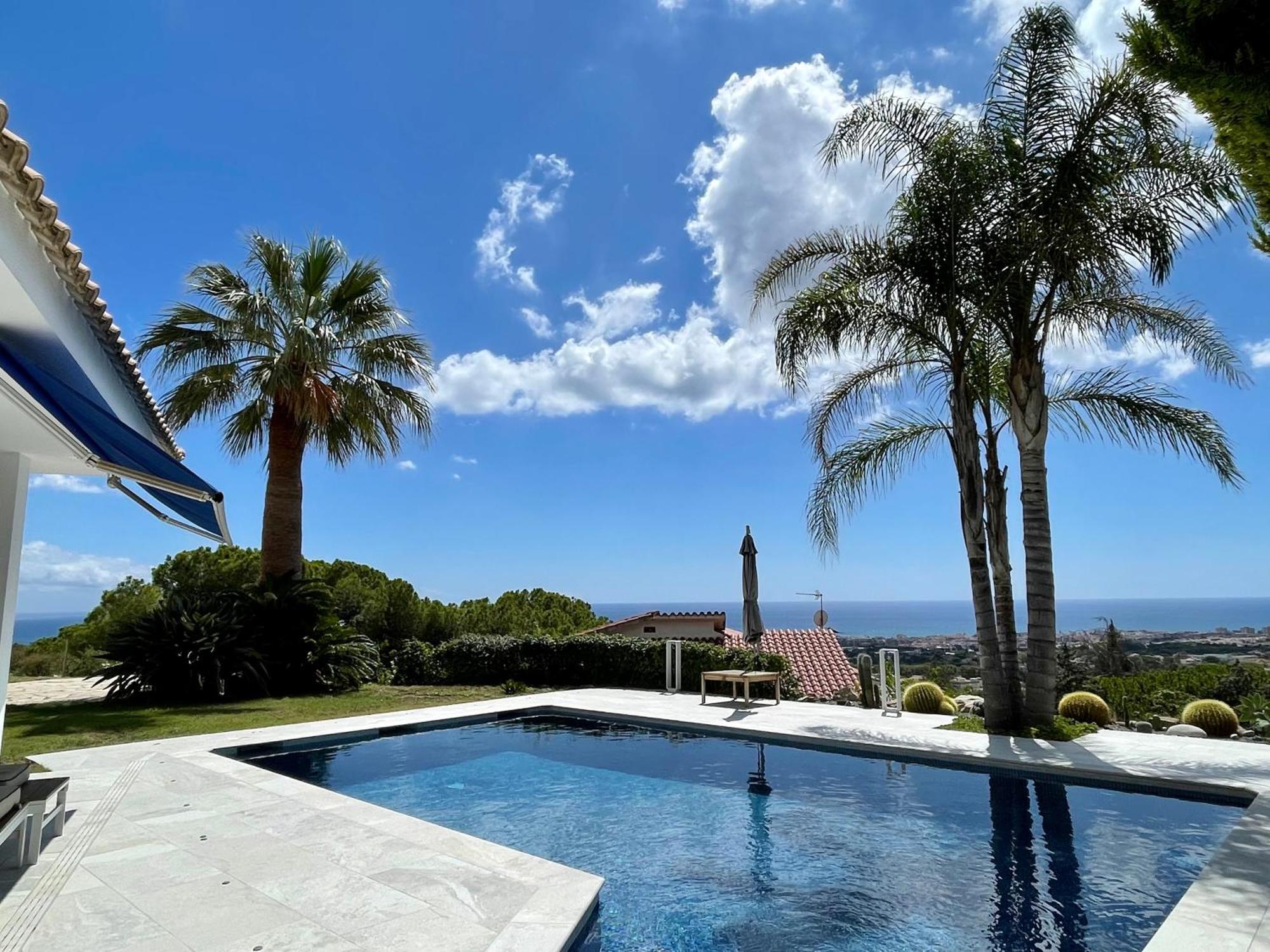 Palm Maresme - Suite With Bathroom And Terrasse With Ocean Views In A Private Villa Vilassar De Dalt Exterior photo